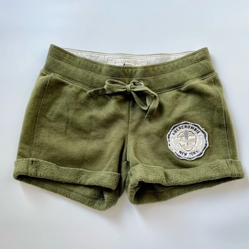 Vintage Abercrombie & Fitch kids Athletic Sweat shorts Y2K 90’s - Picture 1 of 6